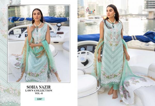 Shree Sobia Nazir Lawn Collection 8 Cotton Designer Pakistani Salwar Kameez